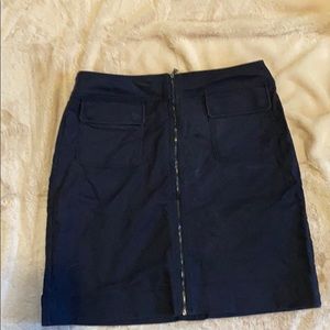 Navy Blue Chino Skirt